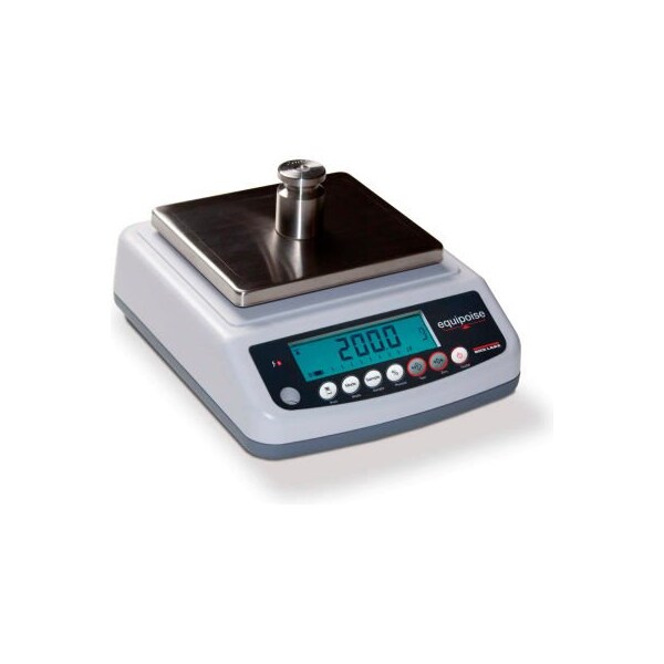 Rice Lake Weighing Systems Rice Lake Equipoise Series Compact Balance 600g x 0.02g 4-3/4" Diameter Platform 129411 - main